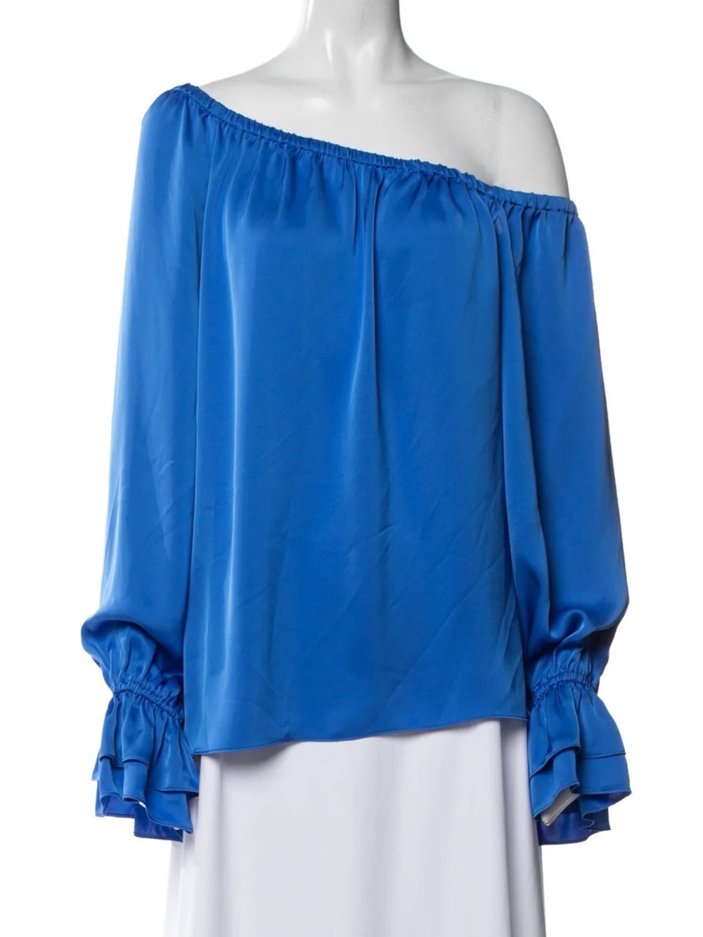 Ramy Brook Off-Shoulder Royal Blue Blouse
